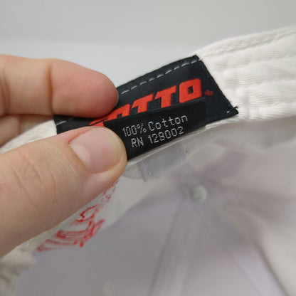 Otto Johnstone Fujitsu Baseball Cap White One Size Blue Orange Red Slideback Hat