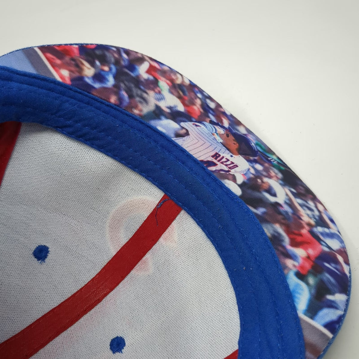 Chicago Cubs MLB Melonwear Snapback Hat Blue Red White One Size Rizzo 44 Graphic