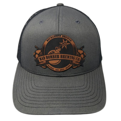 Richardson Trucker Hat Gray One Size Mad Bomber Brewing Co Hayden Idaho Mesh