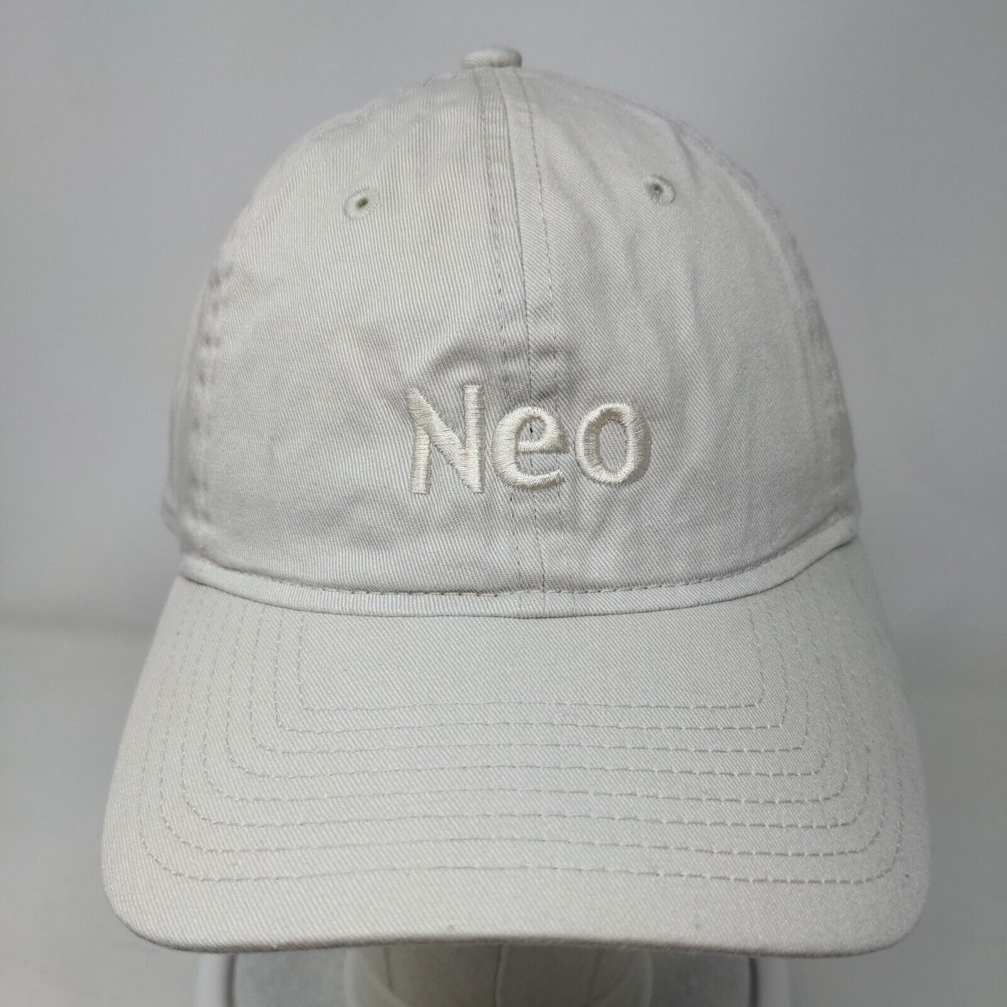 Neo Slideback Hat Tan OSFM Adjustable Embroidered 6 Panel New Era 9Twenty