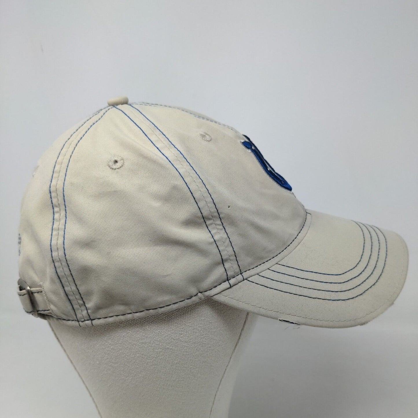NFL Men's Slideback Hat Beige Size OSFA Embroidered Indianapolis Colts Logo