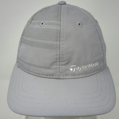 TaylorMade Baseball Cap Gray One Size Polyester Strapback Embroidered Logo Hat