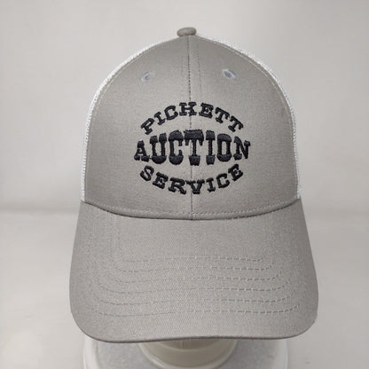 Pickett Auction Service Snapback Trucker Hat Gray One Size Mesh Back
