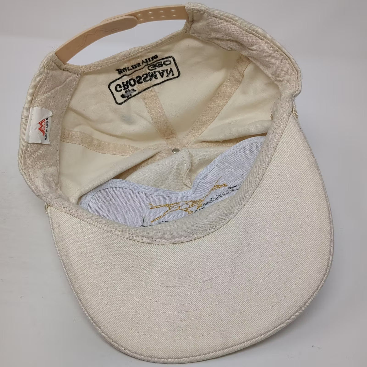 Mohr's Canterbury Park WCCO 830 Horse Racing 5 Panel Beige Hat One Size Rope