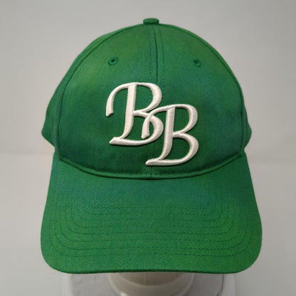 BB Strapback Hat Green M-L Adjustable Embroidered Richardson Pro 214