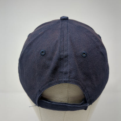 George Strapback Hat Blue One Size Adjustable Vented Holes 6 Panel Blank