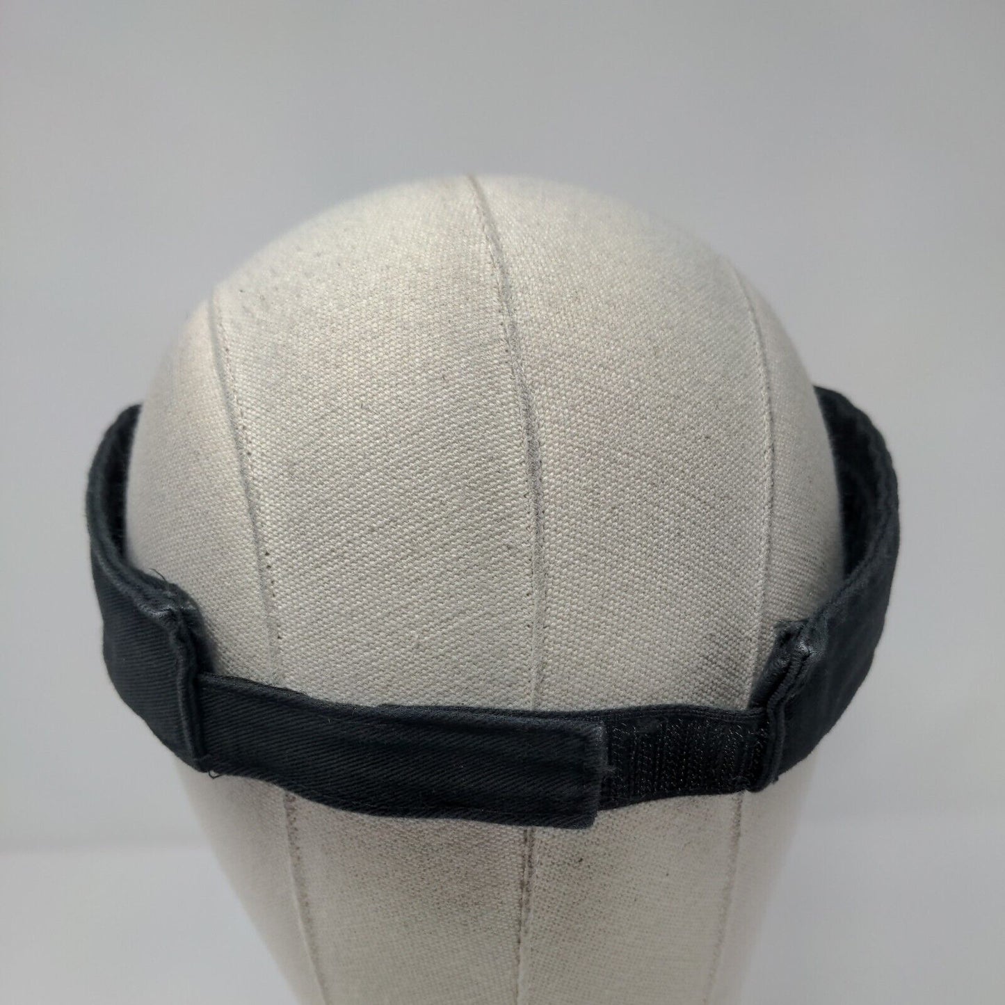 Costa Vida Strapback Sun Visor Hat Black OSFA Adjustable Sportsman Cotton
