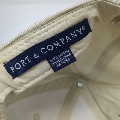 Port & Company Baseball Cap Beige One Size Ophir Utah Train Engine Strapback Hat