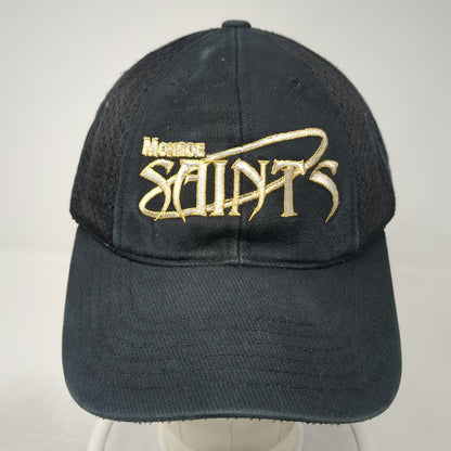 Port Authority Baseball Cap Black One Size Monroe Saints Hat Mesh Strapback