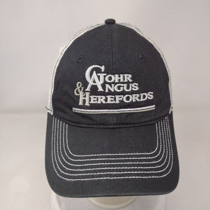Gohr Angus & Herefords Strapback Trucker Hat Black One Size District Threads