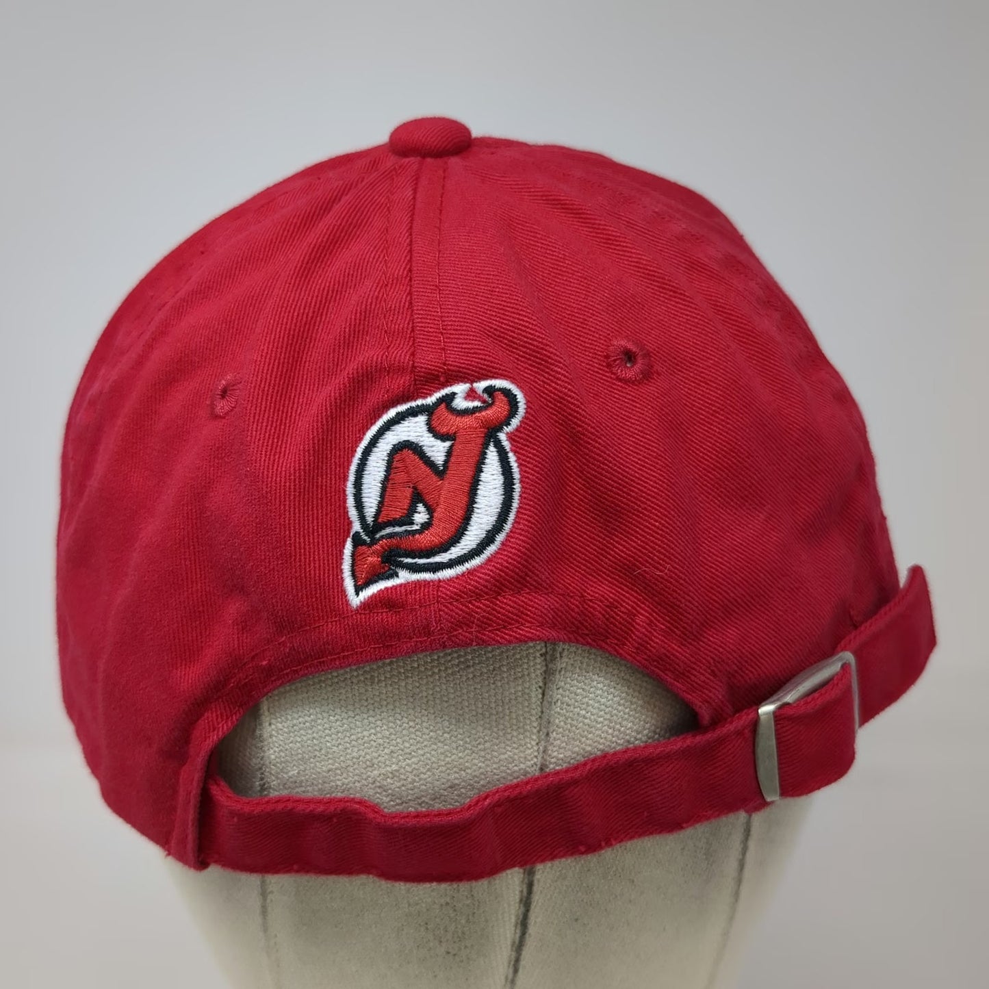 Zephyr New Jersey Devils NHL Red One Size Rhinestone Cotton Slideback Hat Cap