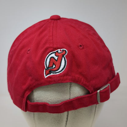 Zephyr New Jersey Devils NHL Red One Size Rhinestone Cotton Slideback Hat Cap