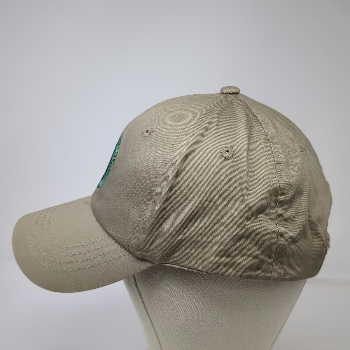 Headliner Corta-Flx Horse Logo Baseball Cap Beige One Size Strapback Hat Cotton