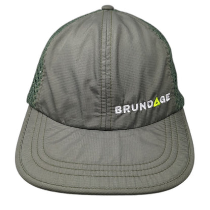 Richardson Baseball Cap Green One Size Brundage Mountain Ski Resort Mesh Hat