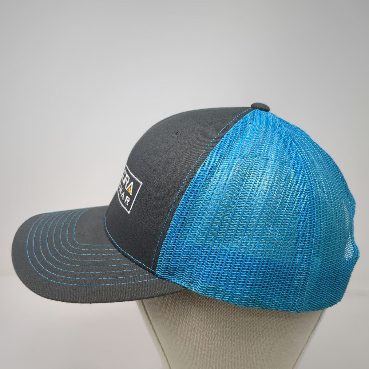 Richardson Trucker Hat Gray Blue One Size Snapback Integra DeLamar Idaho Mining