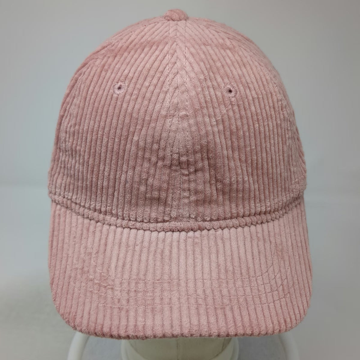Pink Baseball Cap One Size Corduroy Adjustable Strapback Solid Blank 6 Panel Hat