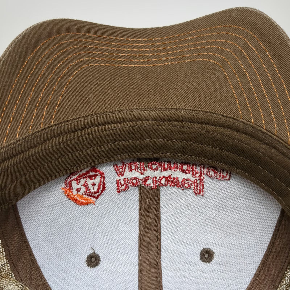 Brown Trucker Hat One Size Camo Rockwell Automation Mesh Snapback Embroidered