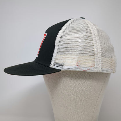 Snap-on Trucker Hat Black Red White One Size Mesh Back Snapback Tool Logo Patch