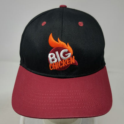 Big Chicken Restaurant Hat Baseball Cap Black Red One Size Adjustable
