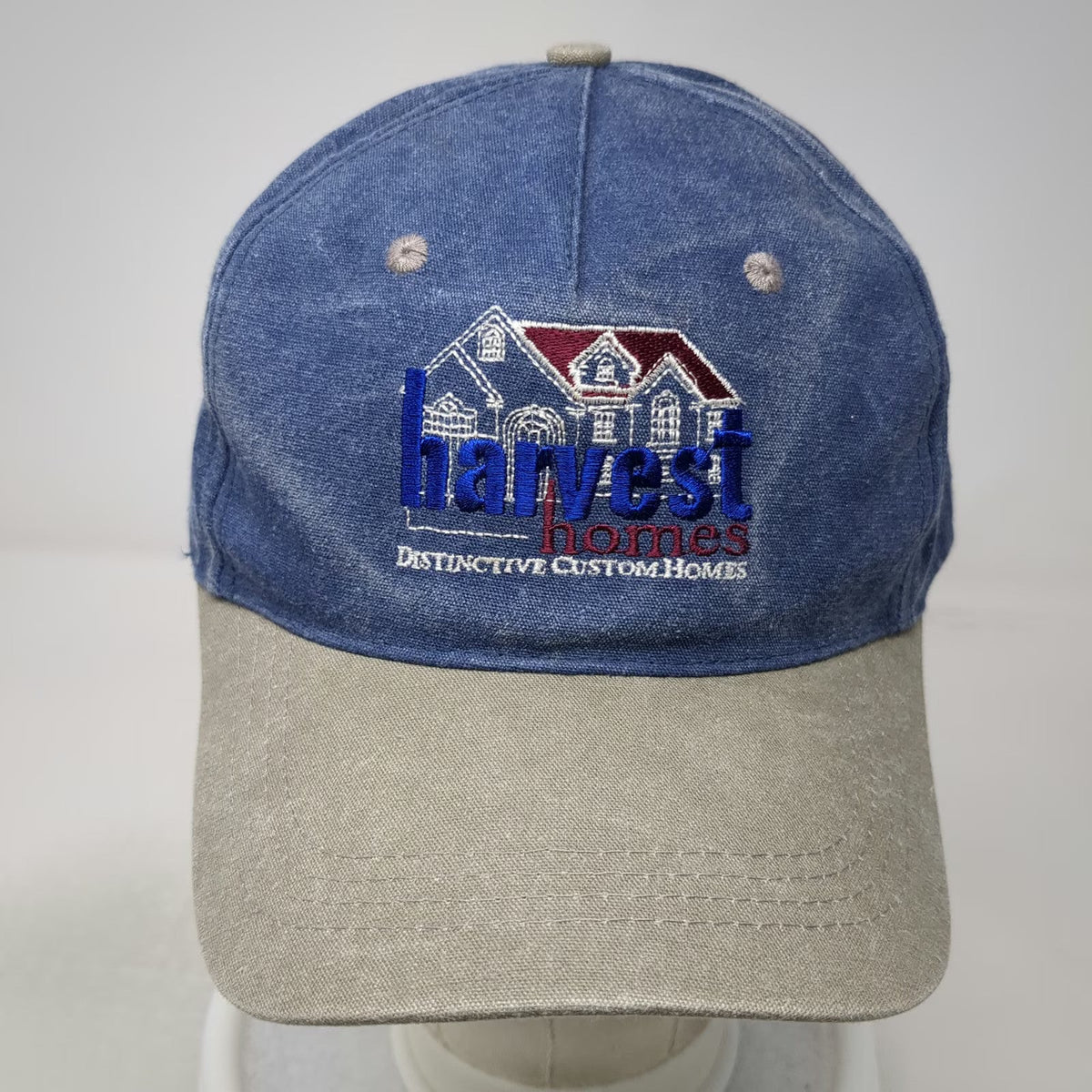 Cobra 5 Panel Blue One Size Snapback Hat Harvest Homes Two Tone Washed Cotton