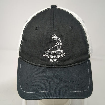 Pukka Baseball Cap Black One Size Pinehurst 1895 Golf Mesh Back Strapback Hat