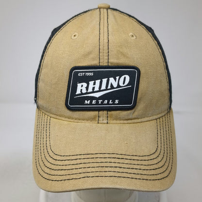 Legacy Trucker Hat Brown One Size Rhino Metals Patch Mesh Back Green Underbrim