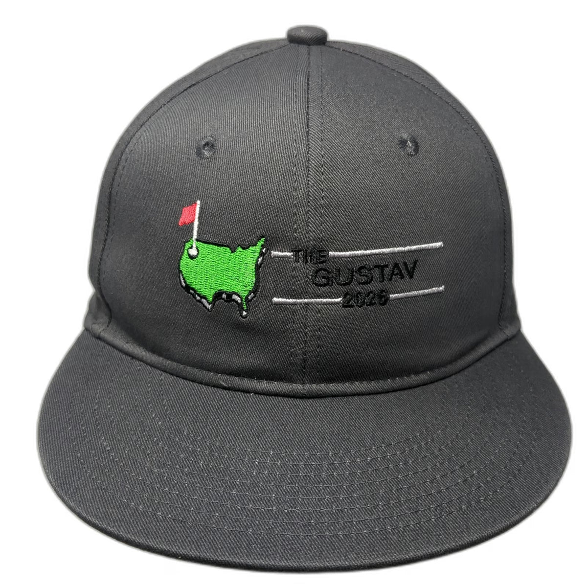 Port Authority Trucker Hat Gray One Size The Gustav 2026 Golf Map Snapback Cap