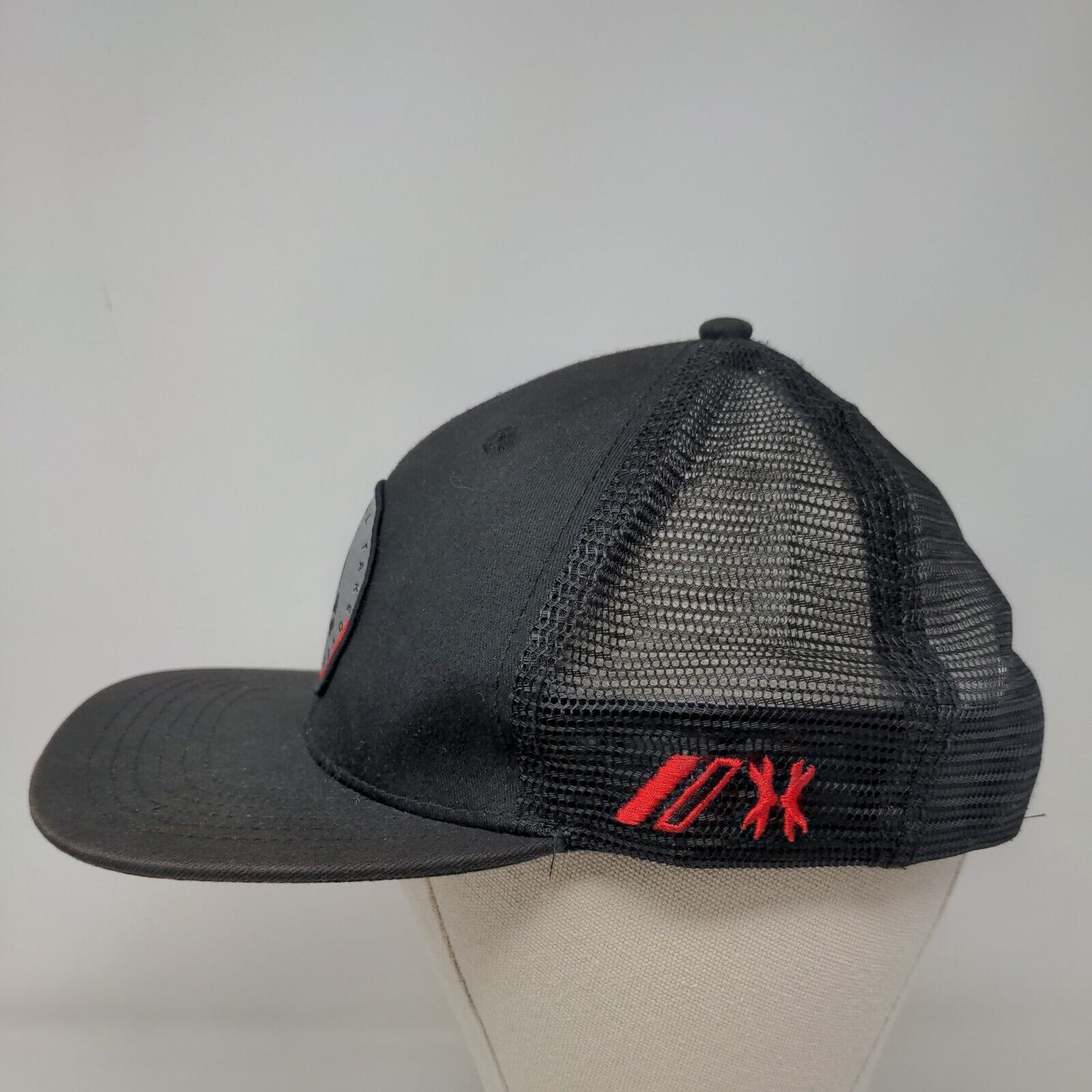 Global Takeover HK Snapback Trucker Hat Black One Size Mesh Adjustable Back