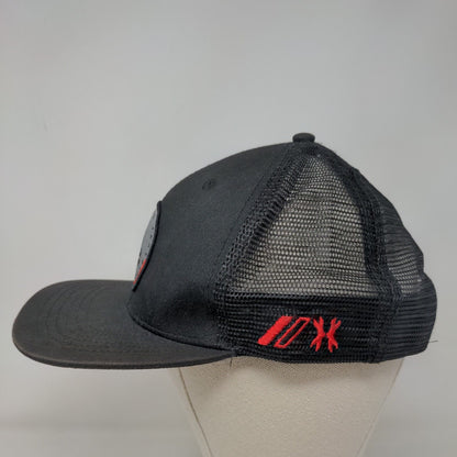 Global Takeover HK Snapback Trucker Hat Black One Size Mesh Adjustable Back