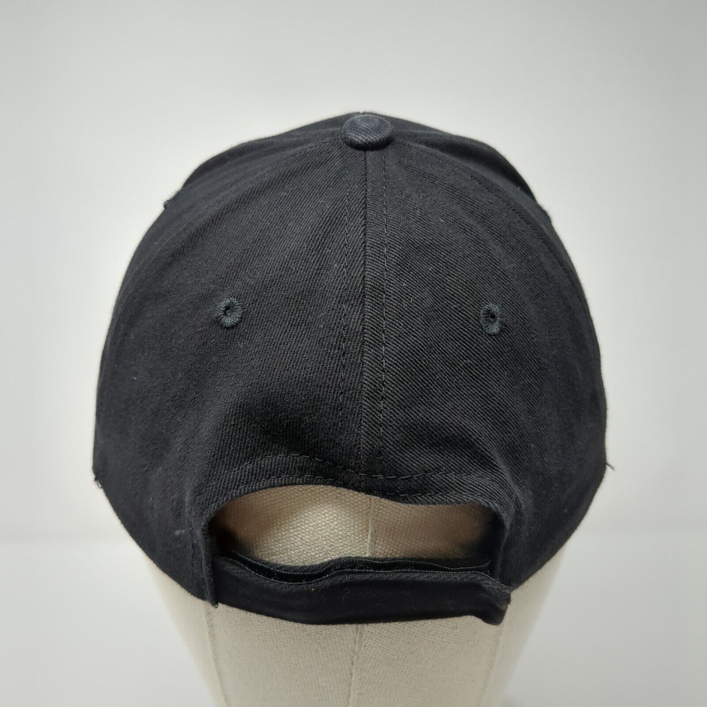 Castrol Strapback Hat Black OSFA Adjustable Embroidered Solid 6 Panel