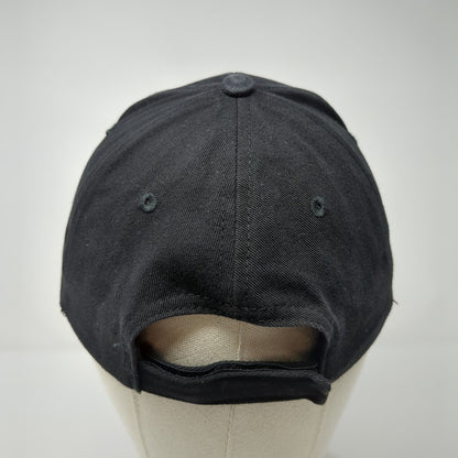 Castrol Strapback Hat Black OSFA Adjustable Embroidered Solid 6 Panel