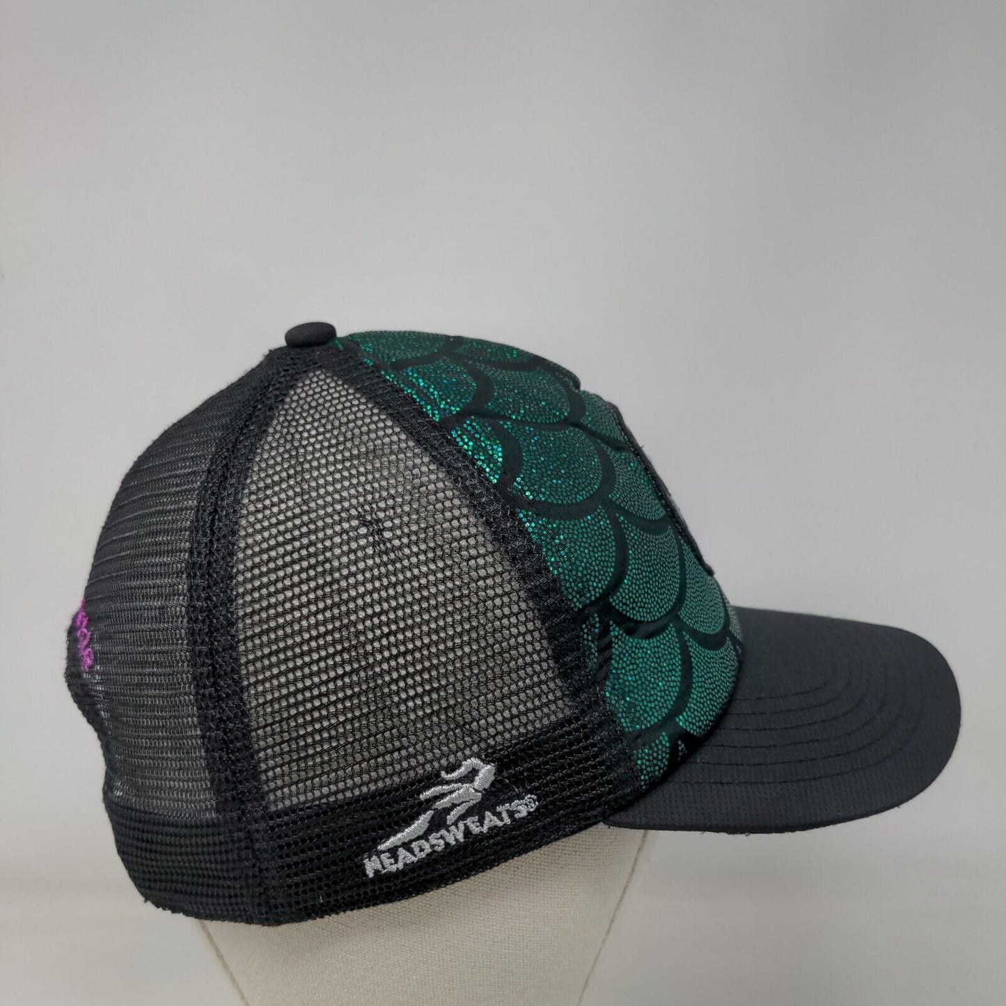 Leg Day Team Sparkle Snapback Trucker Hat Multicolor OS Mesh Back Headsweats