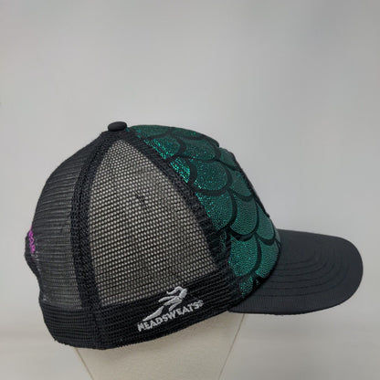 Leg Day Team Sparkle Snapback Trucker Hat Multicolor OS Mesh Back Headsweats