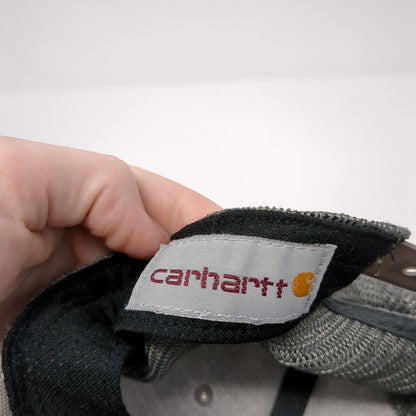 Carhartt Snapback Mesh Back Trucker Hat Gray One Size Solid Adjustable