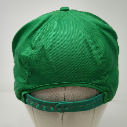 Girl Scouts Girls Snapback Green Hat USA Made Cotton Trefoil Logo Structured