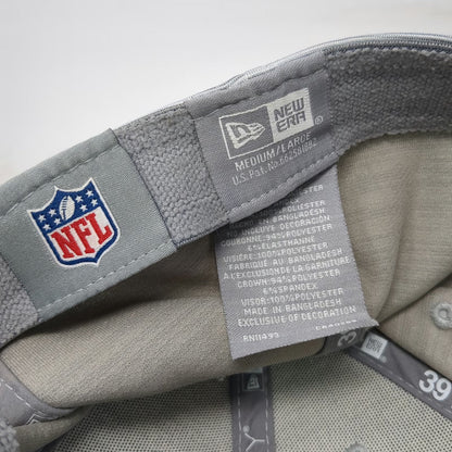 New Era Seattle Seahawks Gray Blue Baseball Cap L NFL 39THIRTY Stretch Fit Hat