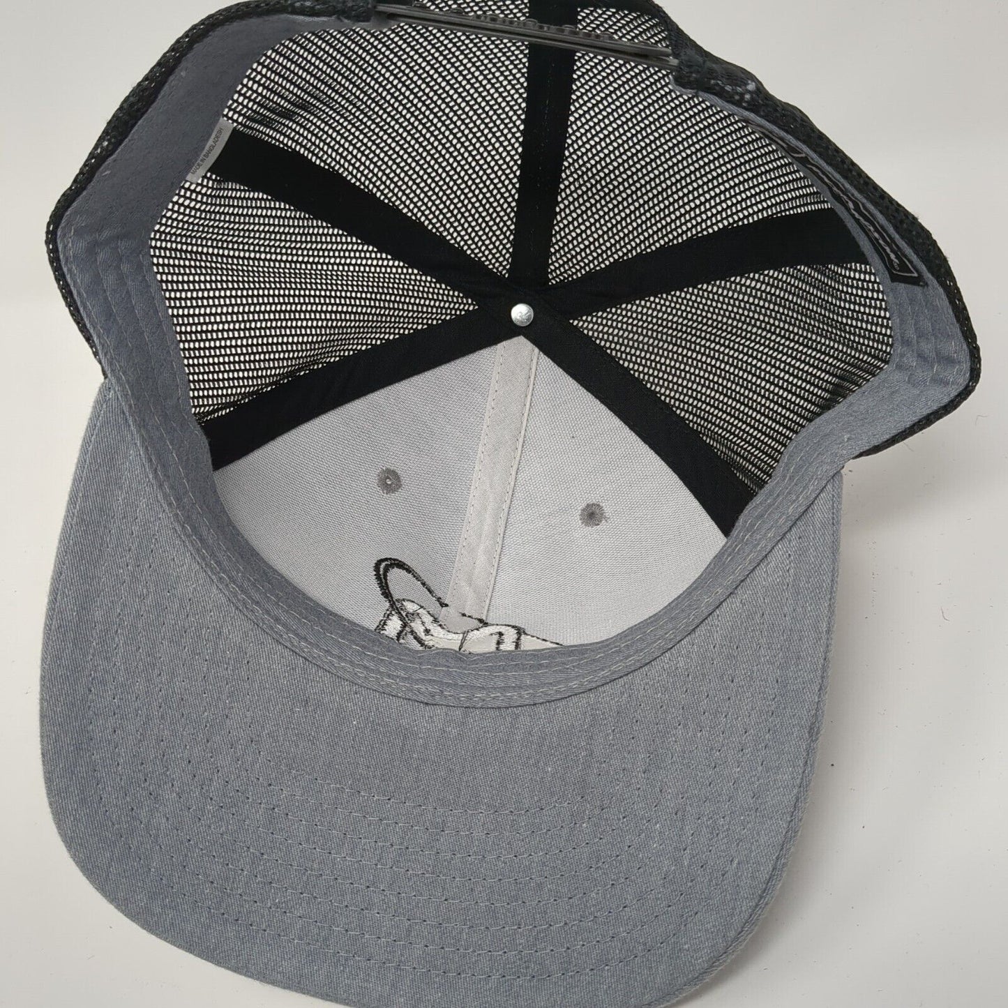 M Snapback 112 Trucker Hat Gray One Size Adjustable Mesh Back Richardson