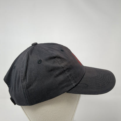 AH Lighting Strapback Hat Black One Size Adjustable Embroidered 6 Panel Cotton