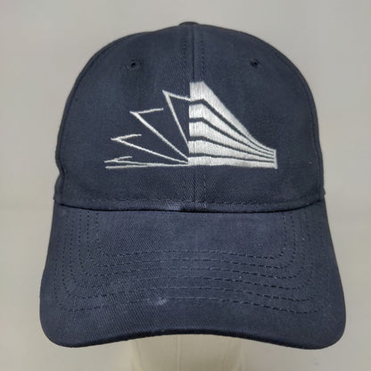 Sportsman Men's Slideback Hat Blue Adjustable Embroidered Logo Cotton