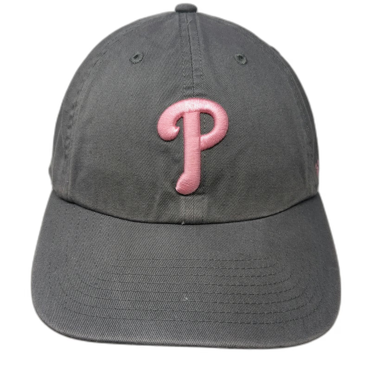 Philadelphia Phillies MLB '47 Baseball Cap Gray Pink One Size Adjustable Strap