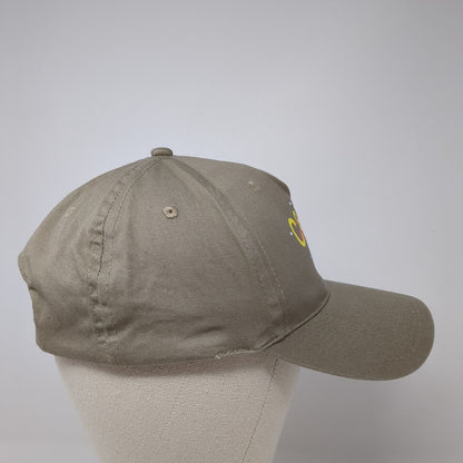 CanCun 2015 Snapback Hat Tan One Size Adjustable Rhinestone 6 Panel Cobra