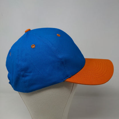 WaWa Men's Strapback Hat Blue Orange size OSFM Embroidered Logo 100% Cotton