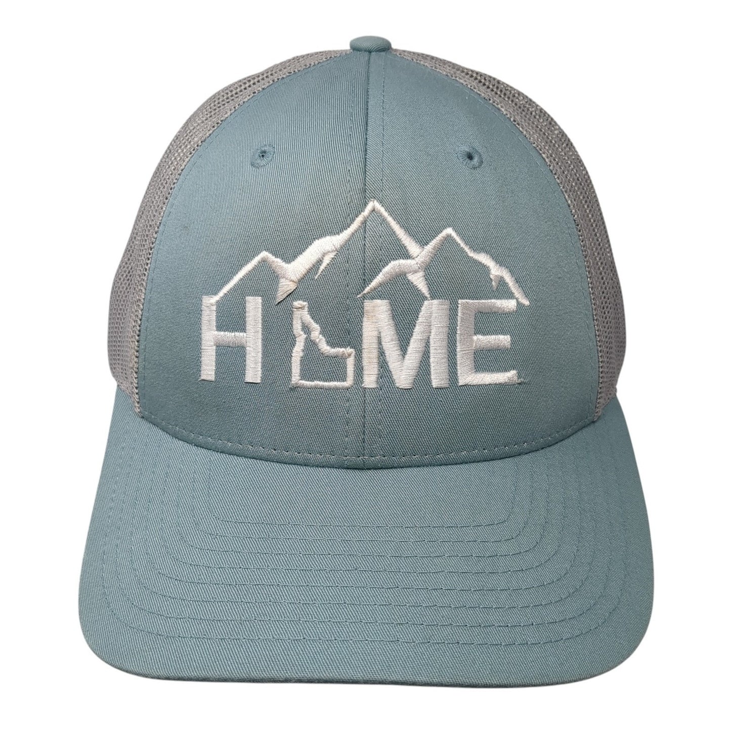 Home Idaho Trucker Hat Blue Large Adjustable Embroidered Mesh Back Richardson