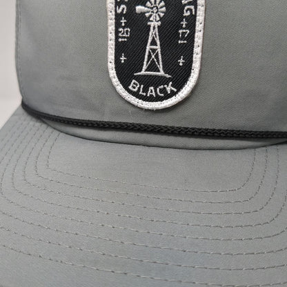 Imperial 5 Panel Gray One Size Hat Rope Snapback Streamsong Black Windmill