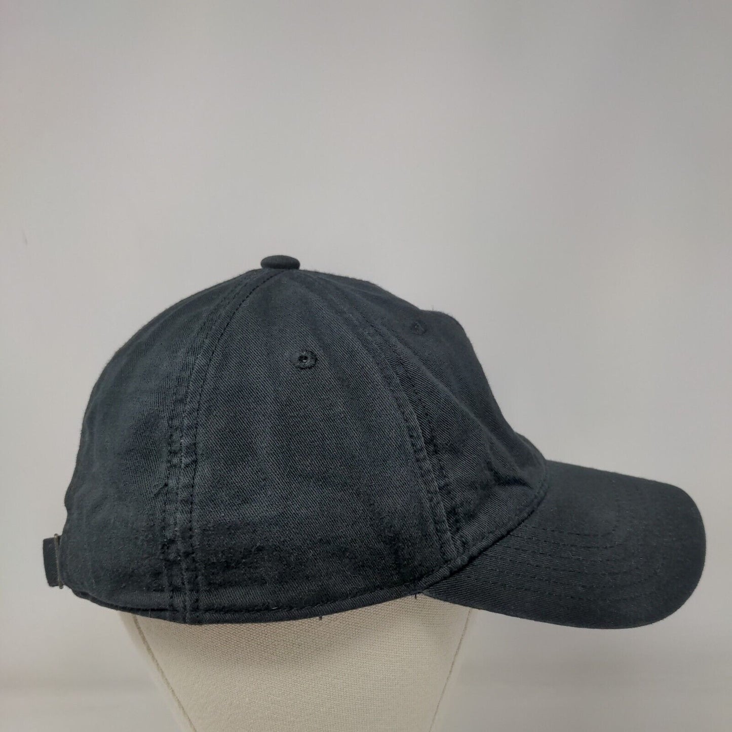 Adidas Slideback Hat Black OSFM Embroidered Trefoil Adjustable 6 Panel