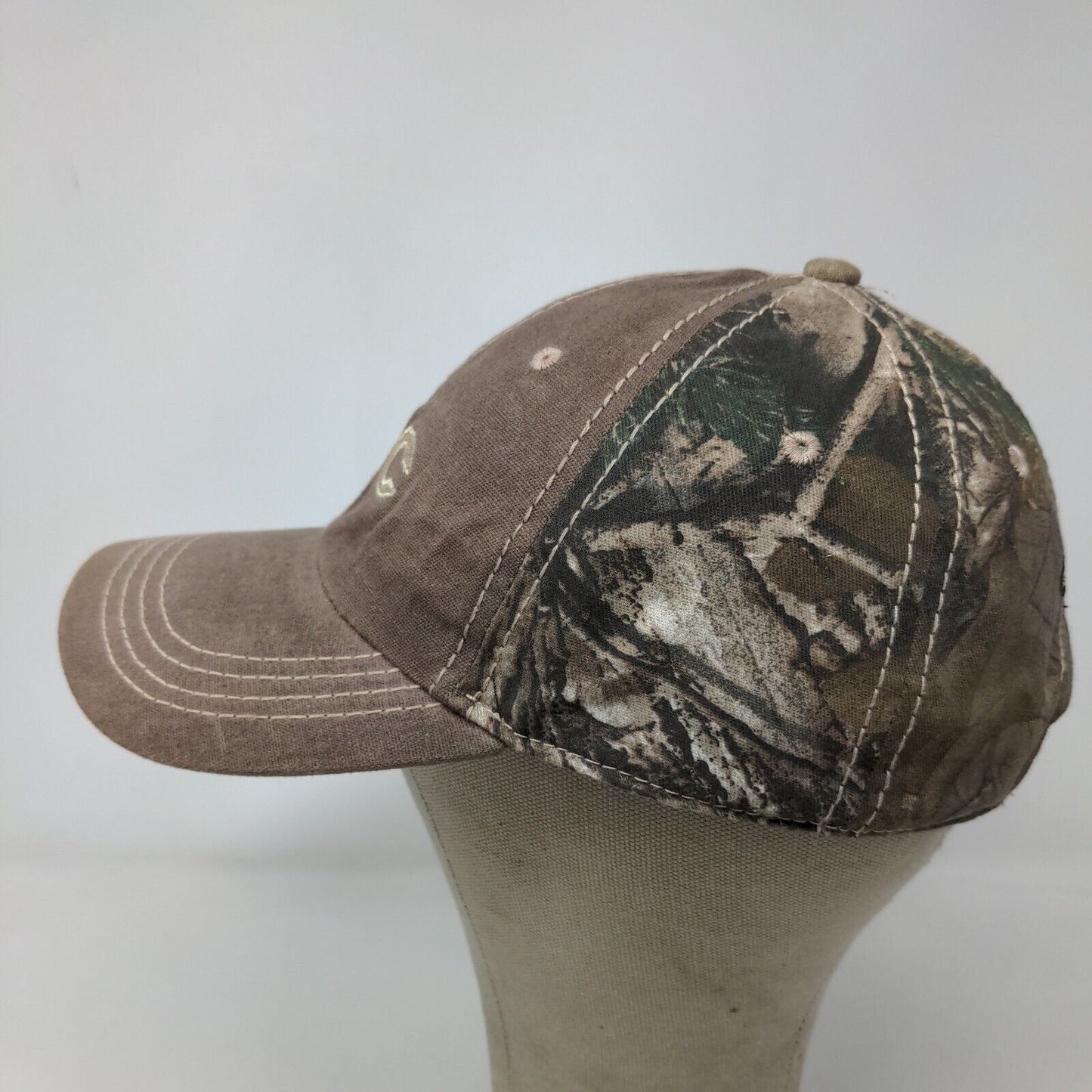 IAC Men's Strapback Hat Camo Brown Adjustable Embroidered Sullair Logo