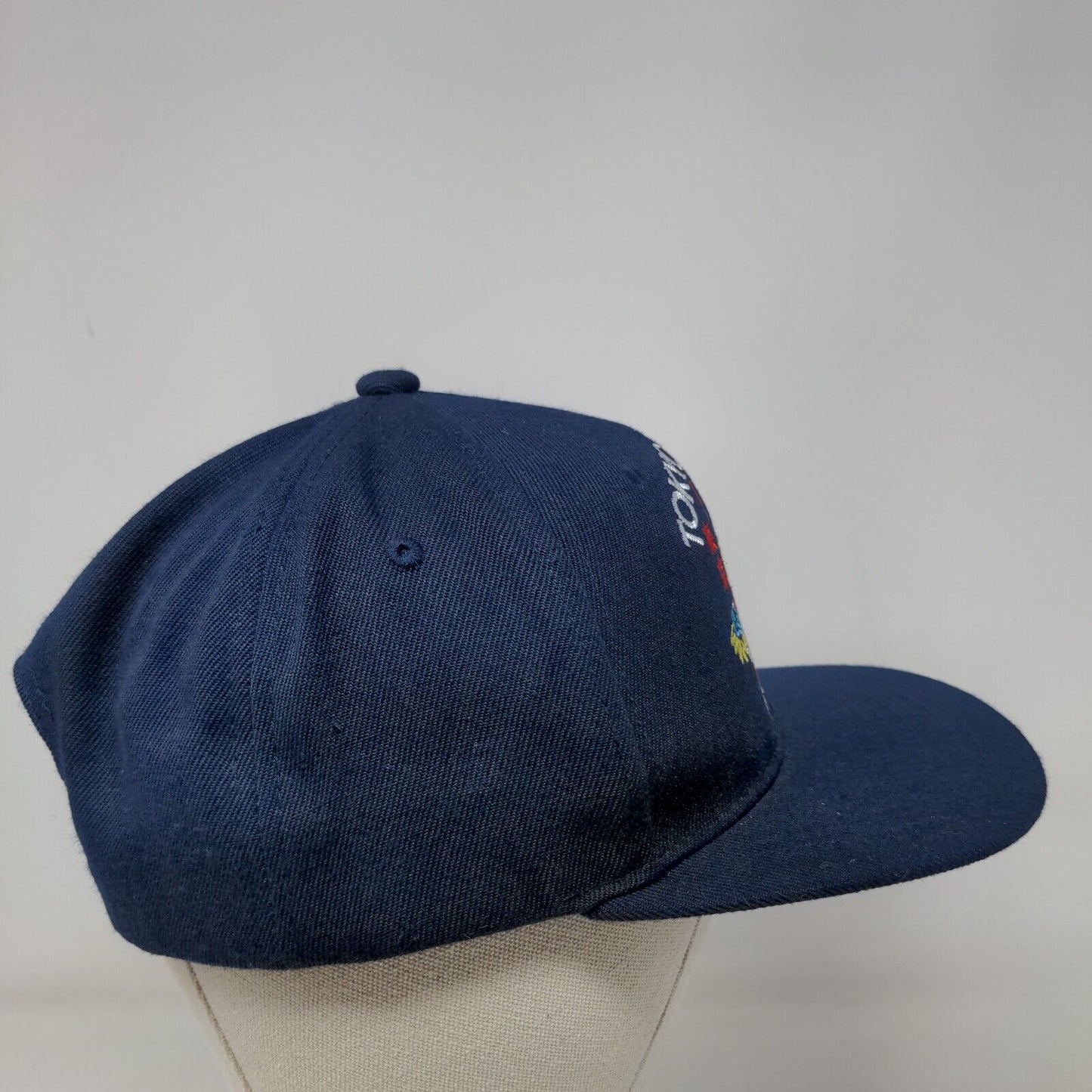 Tokyo Japan Dragon Snapback Hat Blue One Size Embroidered Ring Of Fire