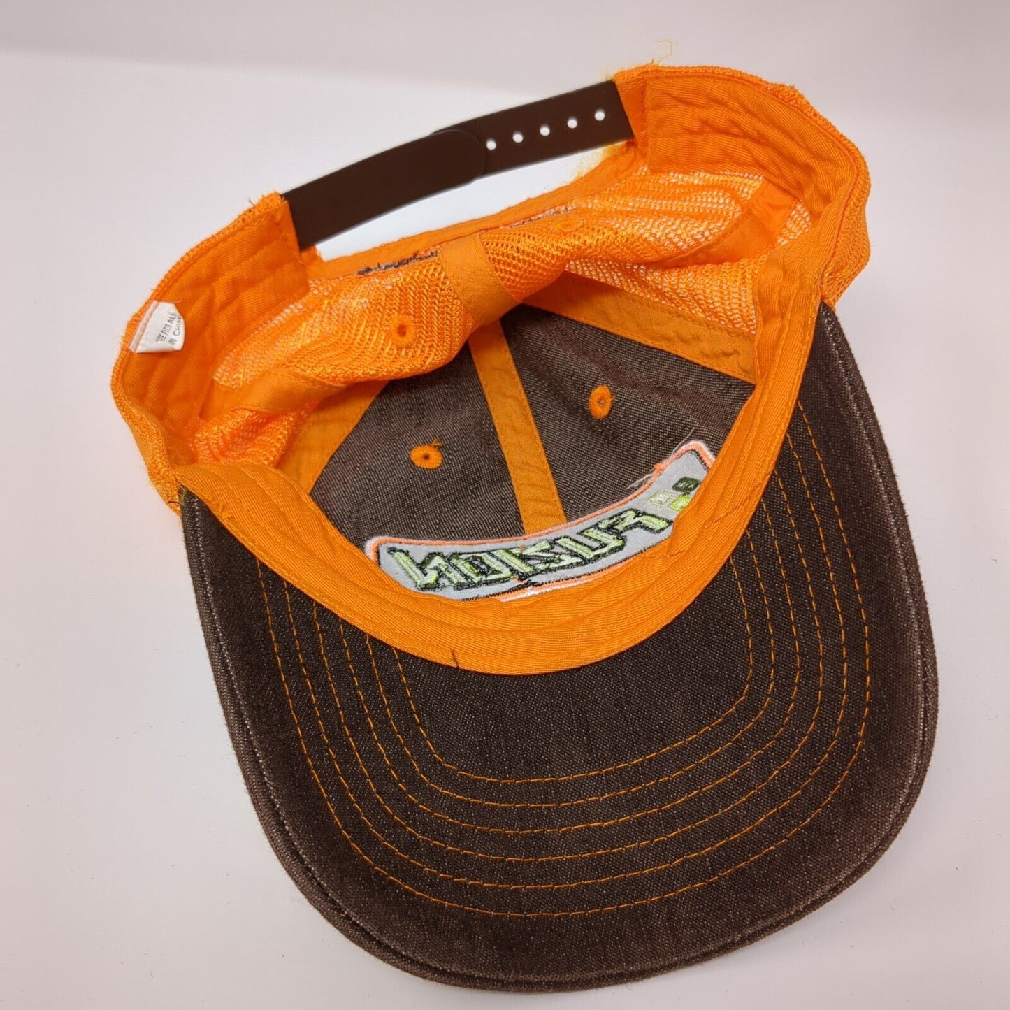 Fuzion Snapback Trucker Hat Multi One Size Adjustable Embroidered Mesh Back