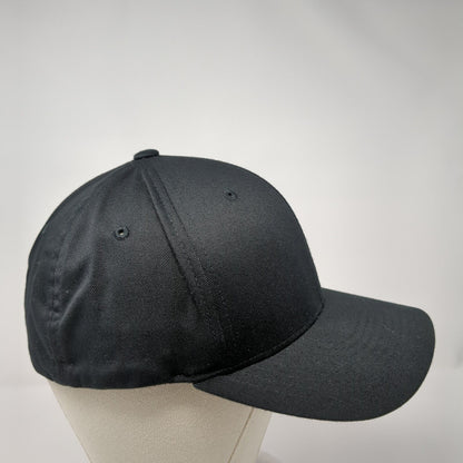 Idaho Roots Fitted Hat Black L/XL Embroidered Flexfit WYR Clothing