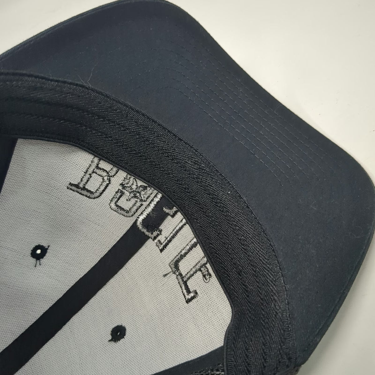 Richardson Baseball Cap Black Hat M Mesh Flexfit 110 Rogue Star Embroidery Logo